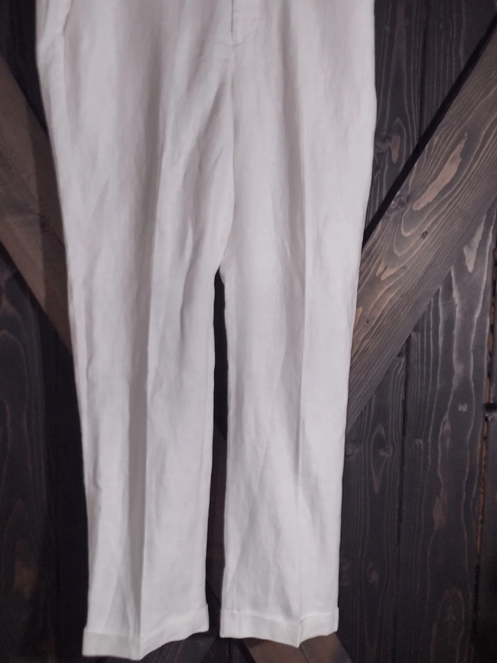 Baird McNutt 100% Linen Pants White Merino Size 35 X 32 Old Money Coastal Preppy